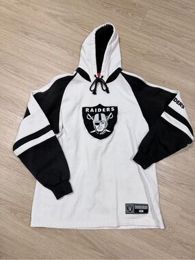 Riders by Lee White & Black Raiders Crewneck Hoodie